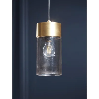 Cox and Cox Gold Topped Column Pendant