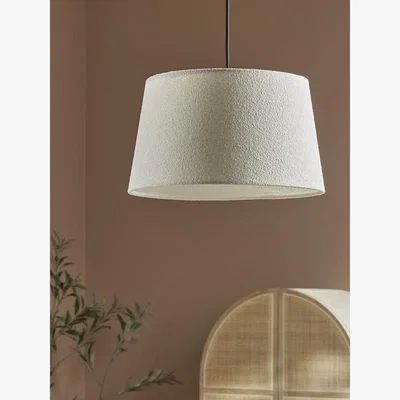 Cox and Cox Boucle Tapered Pendant