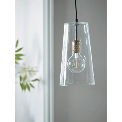 Cox and Cox Tapered Glass Pendant