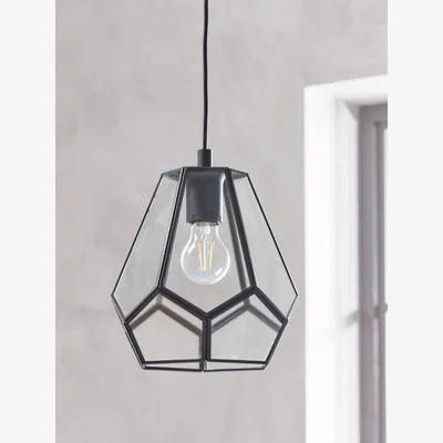 Cox and Cox Faceted Glass Pendant