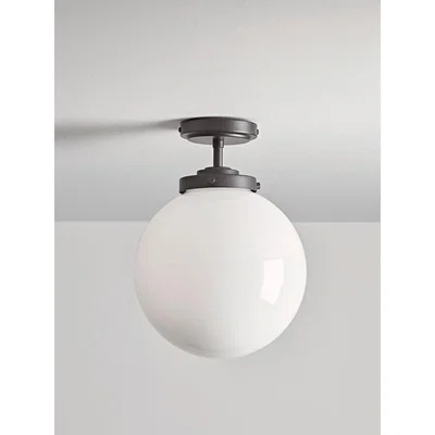 Cox and Cox NEW Milky Globe Bathroom Pendant