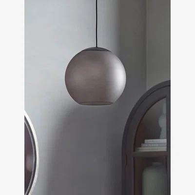Cox and Cox Smoke Glass Globe Pendant