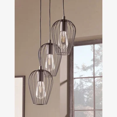 Cox and Cox Three Mesh Cluster Pendants