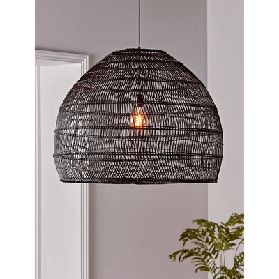Cox and Cox NEW Espen Oversized Pendant - Black