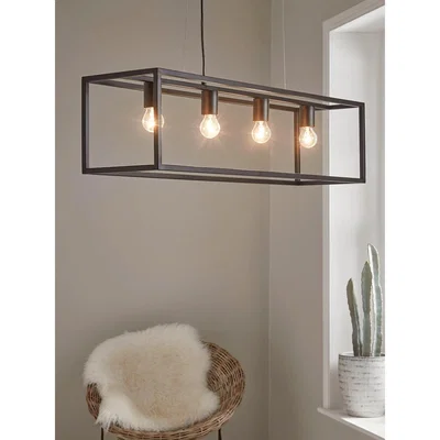 Cox and Cox Large Metal Quad Pendant