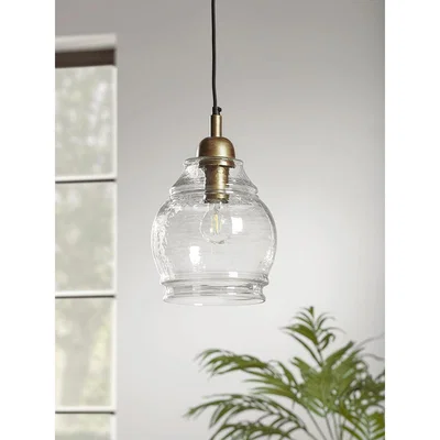 Cox and Cox Barrel Glass Pendant