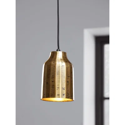 Cox and Cox Brass Tapered Pendant
