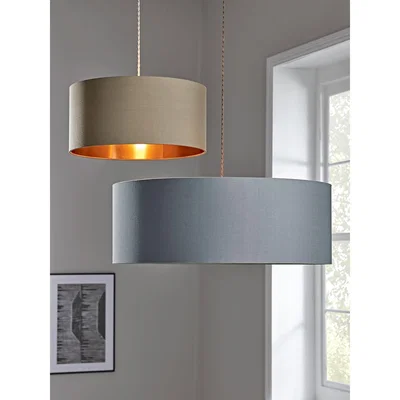Cox and Cox Oversized Grey & Copper Shade