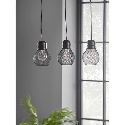 Cox and Cox Mesh Triple Pendant Light