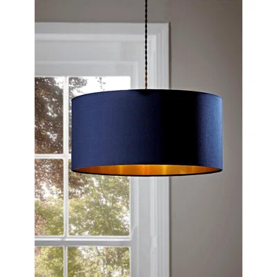 Cox and Cox Navy & Brass Shade