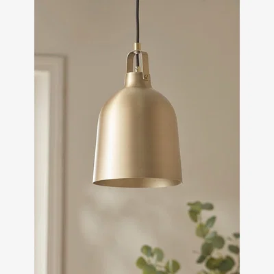Cox and Cox Brushed Antique Brass Pendant