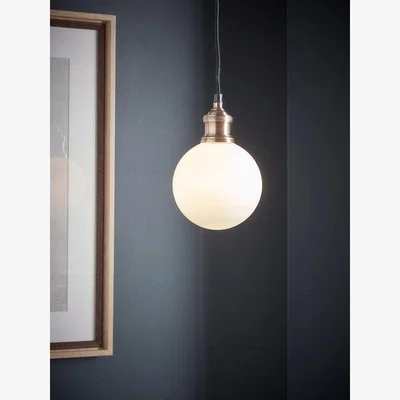 Cox and Cox Frosted Globe Pendant