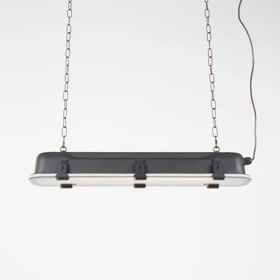 Cuckooland Zuiver G.T.A Industrial Long Hanging Pendant Light in Black