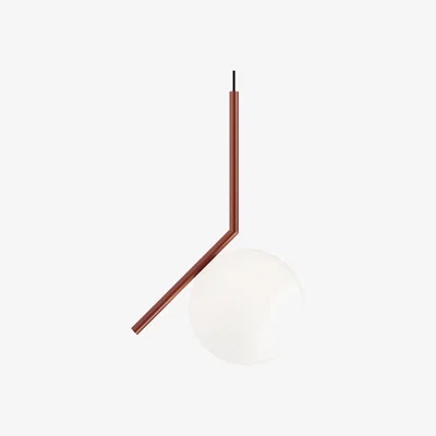 The Conran Shop IC S1 Pendant Light in Glossy Red Burgundy