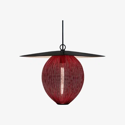 The Conran Shop Medium Satellite Pendant in Ruby Red