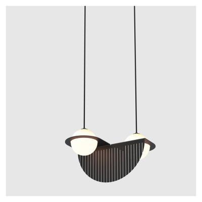 The Conran Shop Laurent 09 Suspension Light Black Frame Black Cables 2 Spheres