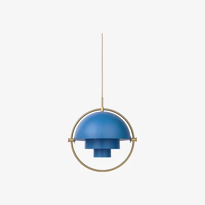 The Conran Shop Multi-Lite Pendant Light Blue & Brass