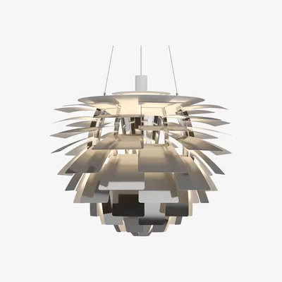 The Conran Shop PH Artichoke Pendant Light Polished Stainless Steel 72cm