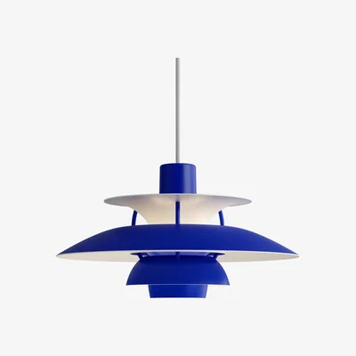 The Conran Shop PH5 Mini Pendant Light in Monochrome Blue