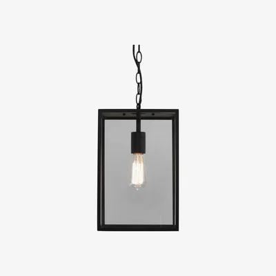 The Conran Shop Homefield 360 7814 Exterior Pendant Light Black & Clear Glass