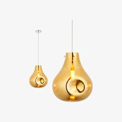 Cult Furniture Thea Large Pendant Light, Metallic Gold