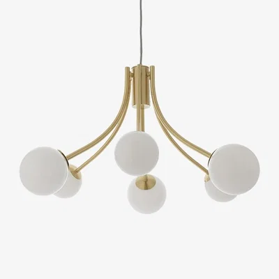 Cult Furniture £40 Off Bloom Pendant Light, Opal & Brass