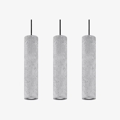 Cult Furniture Assia Triple Pendant Light, Concrete Grey