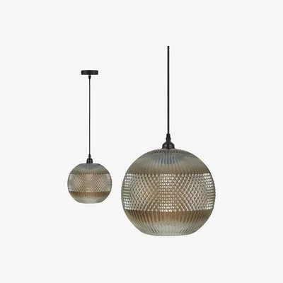 Cult Furniture Santorini Round Pendant Light, Patterned Glass