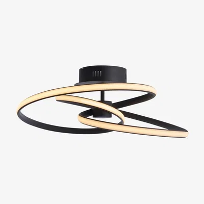 Cult Furniture Cara Flush Ceiling Light, Black
