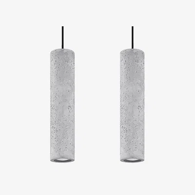 Cult Furniture Assia Double Pendant Light, Concrete Grey