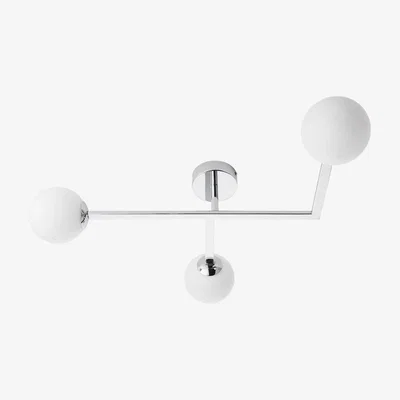 Cult Furniture Coster Flush Ceiling Light, Chrome