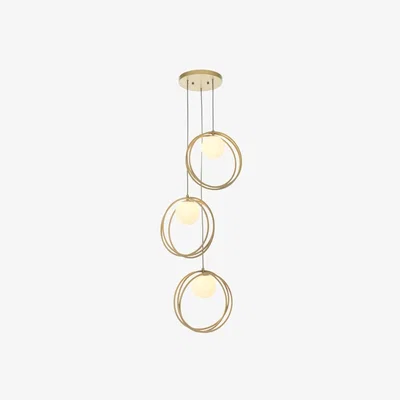 Cult Furniture £40  Off   Altra Circle Cluster Pendant Light, Brass