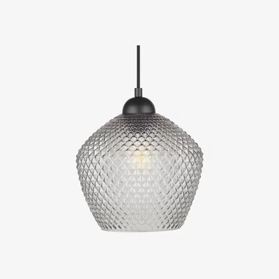 Cult Furniture Liana Pendant Light, Smokey Grey & Black