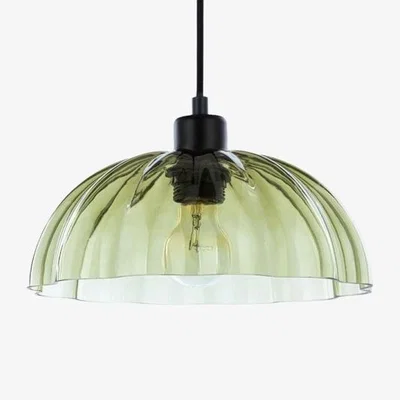 Cult Furniture £6  Off  Crawford Glass Shade, Green