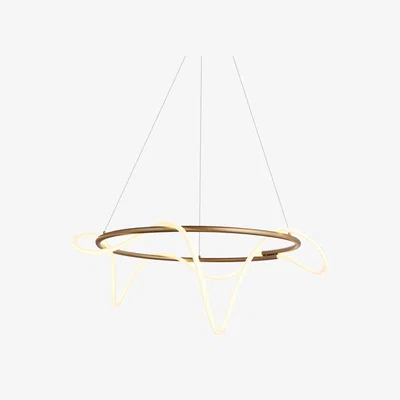 Cult Furniture £30 Off Attalea LED Pendant Light, Warm White & Brass