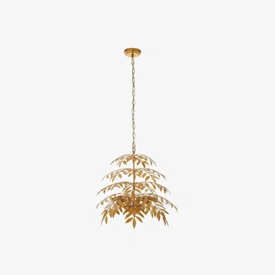 Cult Furniture Aretha Leaf Chandelier, Brass