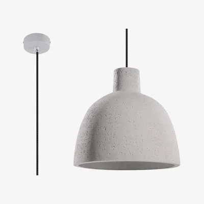 Cult Furniture Rosalia Dome Pendant Light, Concrete Grey