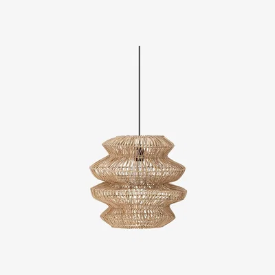Cult Furniture Saga Pendant Light, Rattan