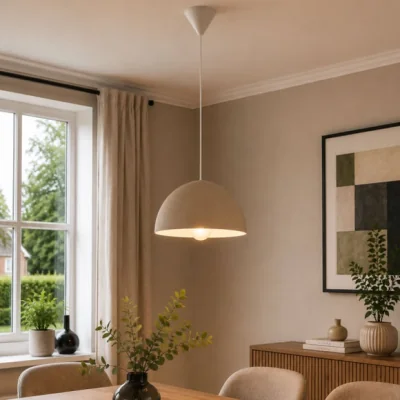 Dunelm EGLO Gaetano Ribbed Adjustable Pendant Light