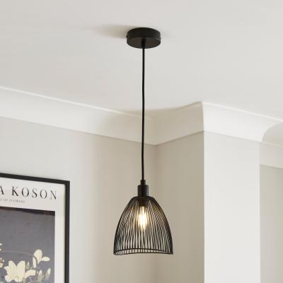 Dunelm Jaula Mini Adjustable Pendant Light Black
