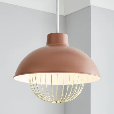 Dunelm Emzo Easy Fit Pendant Pink