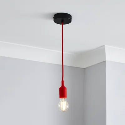 Dunelm 1 Light Flex Fitting Red