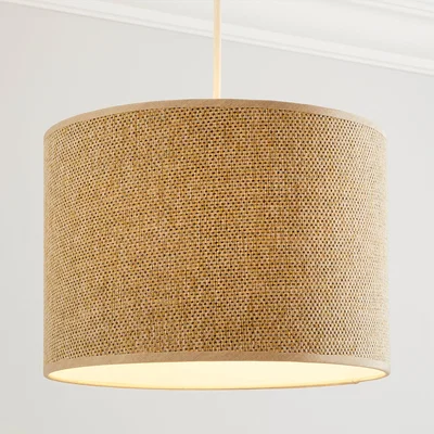 Dunelm Ambra Drum Shade Natural