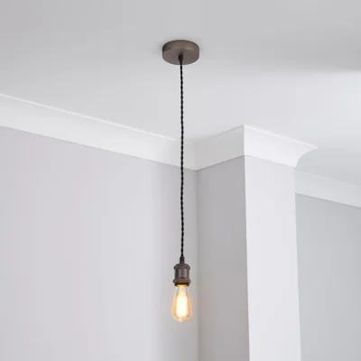 Dunelm Return - Charlie Industrial Adjustable Pendant Flex Ceiling Light Cable Pewter