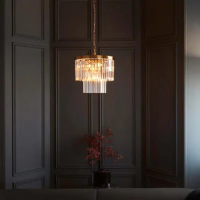 Dunelm Vogue Corinne 4 Light Adjustable Pendant Light