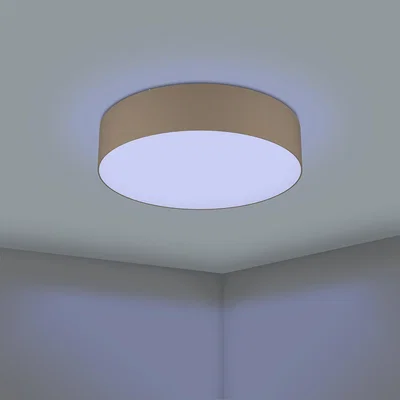 Dunelm EGLO Romao-Z Flush Ceiling Light Brown