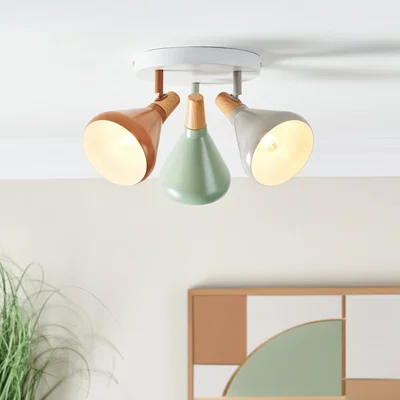 Dunelm Wolston Retro 3 Light Adjustable Spotlight