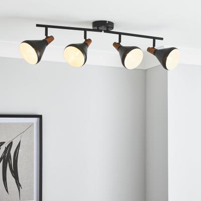 Dunelm Elements Wolston 4 Light Spotlight Bar Black