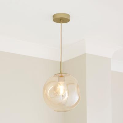 Dunelm Alexis Amber Ceiling Fitting, 25cm Gold
