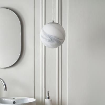 Dunelm Utopia Dimmable Bathroom Pendant Light Silver